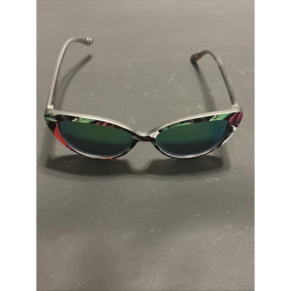 Body Glove DG0621 Polarized Sunglasses Tropical Floral Frame Green Mirror Womens